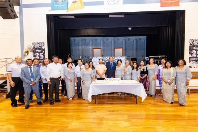Members of the Burmese Catholic Community of Western Australia gathered for a community celebration.