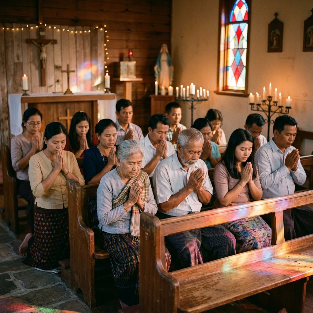 Burmese Catholic community activity